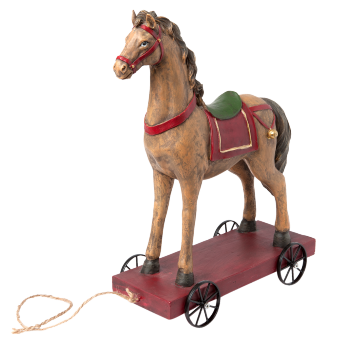 Deko-Pferd auf Rollen, Reitergeschenkideen, Buntes Deko-Pferdchen, Pferdeaccessoires