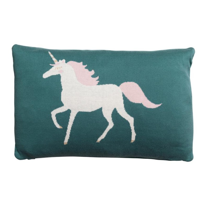 Strickkissen Einhorn / Einhorn Kissen / Kuschelkissen Einhorn / Kissen für Einhornfans / Geschenke für Einhornfans