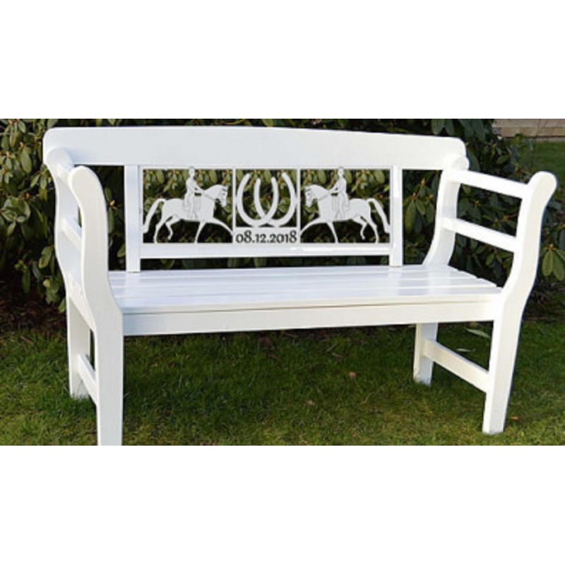 Pferde Gartenbank für Reiter & Pferdefans: Dressur/Springen/Polo/Zucht