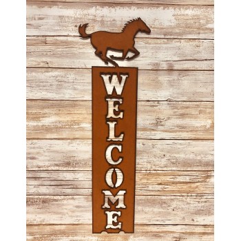 Metallboard "Welcome"