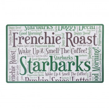 Starbarks Frenchie Roast: Coffee and Dogs make the world go round, Frenchie Futterstellenmatte für Französische Bulldoggen