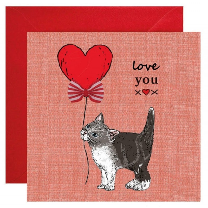 Katzenkarten, Katzen Geschenkkarten, Glückwunschkarten Katzenmotiv, Valentinskarte Katzen