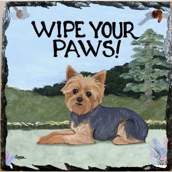 Hundeschilder kaufen / Geschenke für Hundebesitzer kaufen / Hundesprüche lustig: Hunde Türschild Yorkshire Terrier
