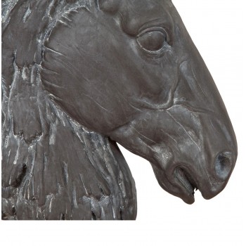 Pferdekopf Skulptur mit Antik Finish kaufen, antike Pferdeskulptur kaufen, Pferde Skulpturen kaufen