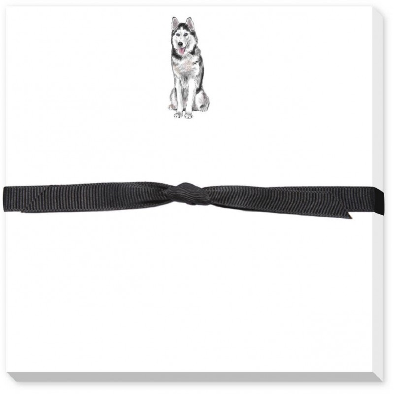 Originelle Hundegeschenke kaufen: Husky Notizblock Husky Notizzettel Husky Schreibblock Husky