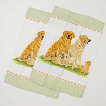 Set von 2 Golden Retriever...