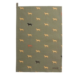 Geschirrtücher / Küchentuch mit Labradorzeichnung /Retrievermotiv /-bild von Sophie Allport. Geschenke für HundebesitzerInnen