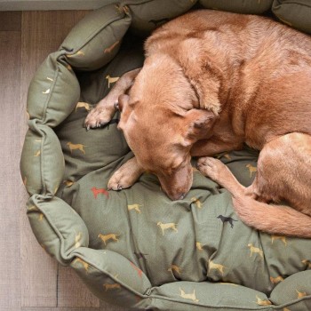 Sophie Allport Hundekissen mit Labradormotiven / Retrievermotiven, Designer Hundebett